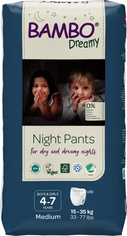 13426-bambo dreamy night pants unisex plenkove kalhotky 15-35kg, 4-7let, 10ks 13426-bambo dreamy night pants unisex plenkove kalhotky 15-35kg, 4-7let, 10ks
